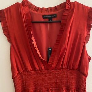 New, Banana Republic Silky High-Low Dress